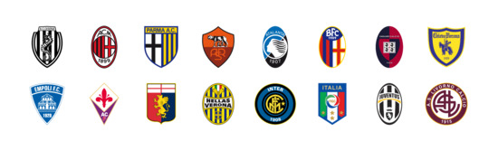 Italian Football Club Icons Set PNG ICO Free download, Icon Easy